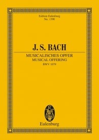 Bach: Musical Offering BWV 1079 (Study Score) published by Eulenburg